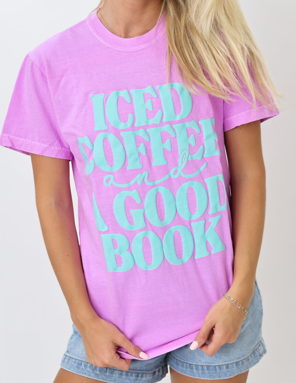 Iced Coffee & A Good Book Tee