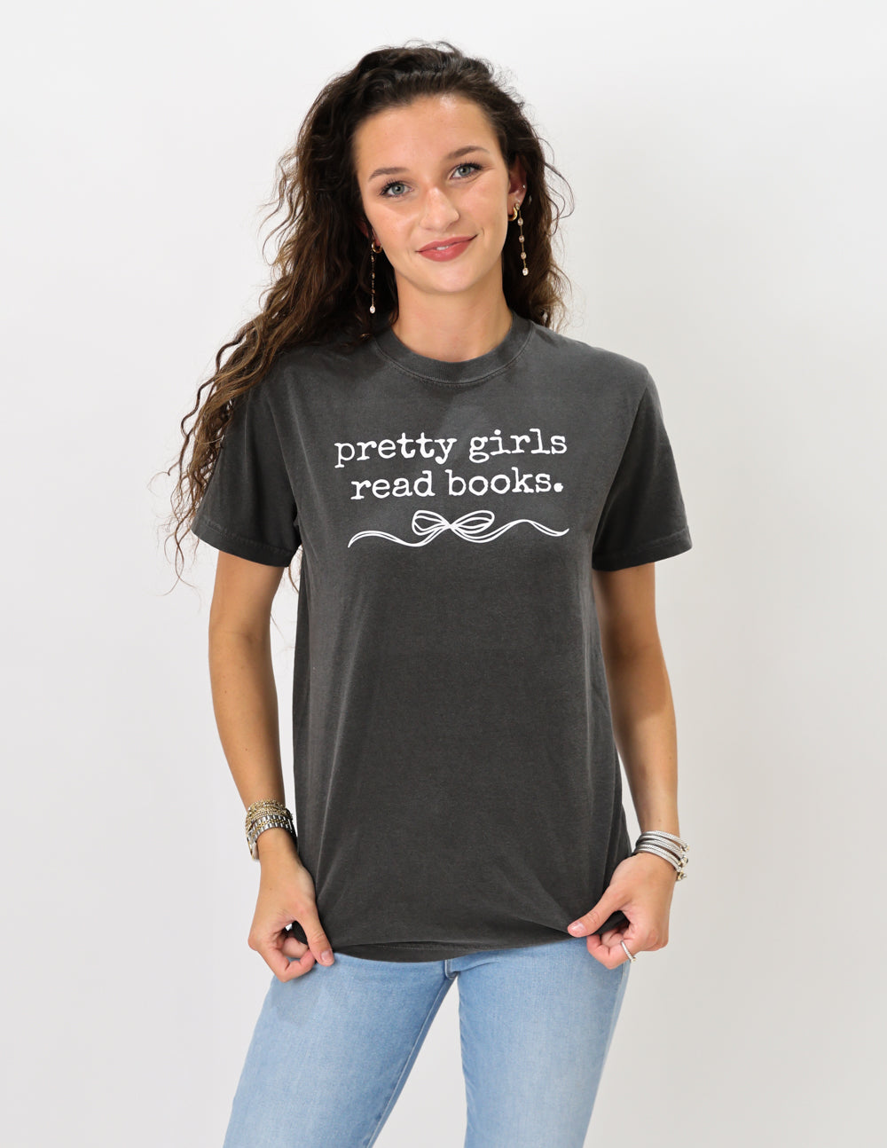 Pretty Girls Read Books Short Sleeve