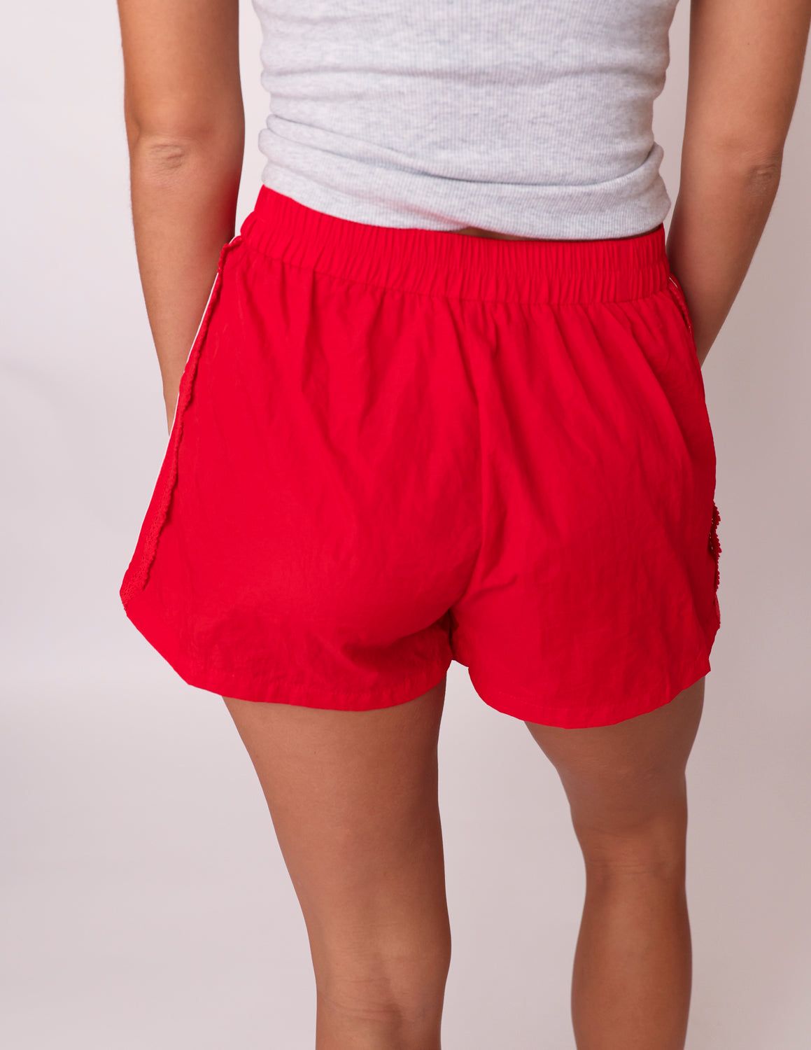 Sideline Lace Trim Shorts