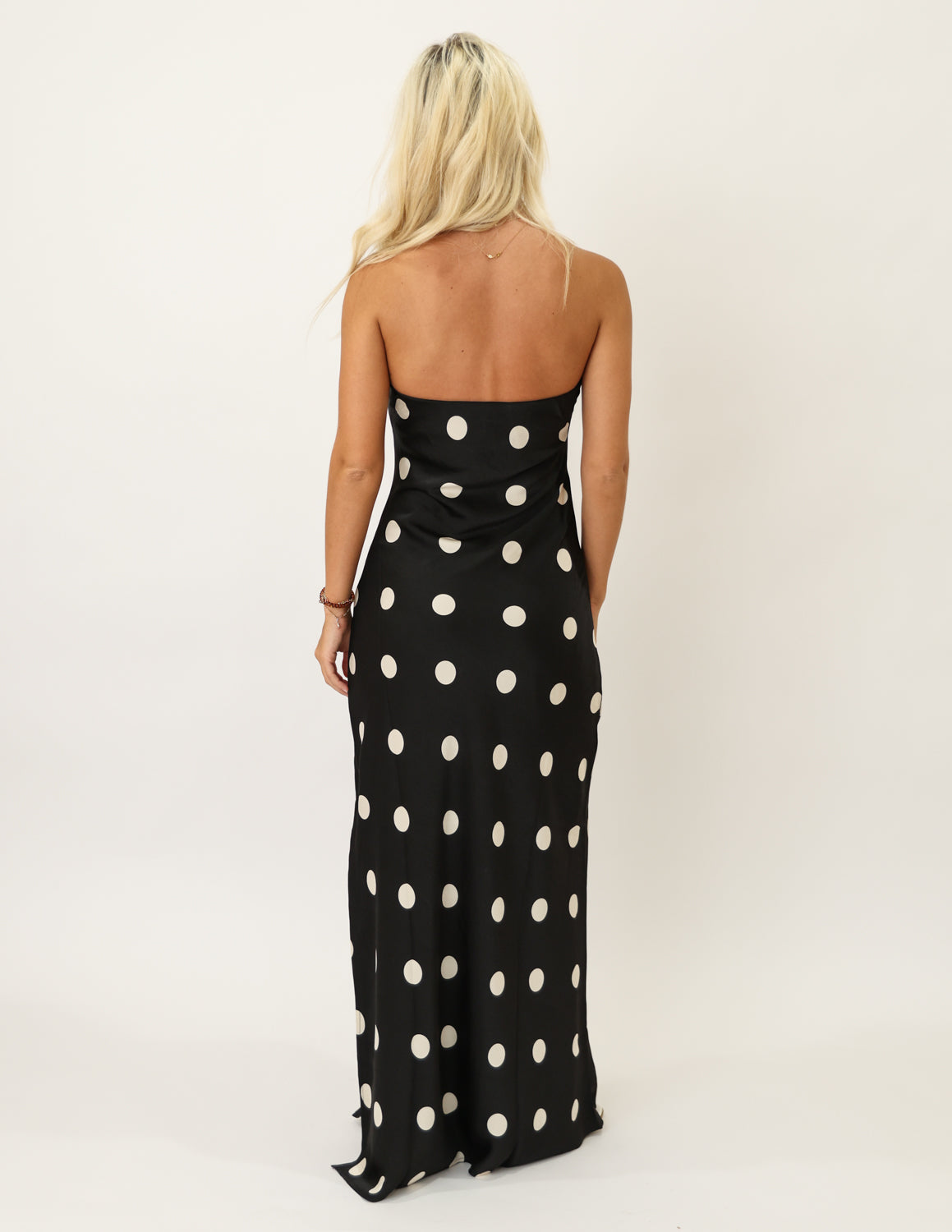 Spot On Strapless Maxi Dress