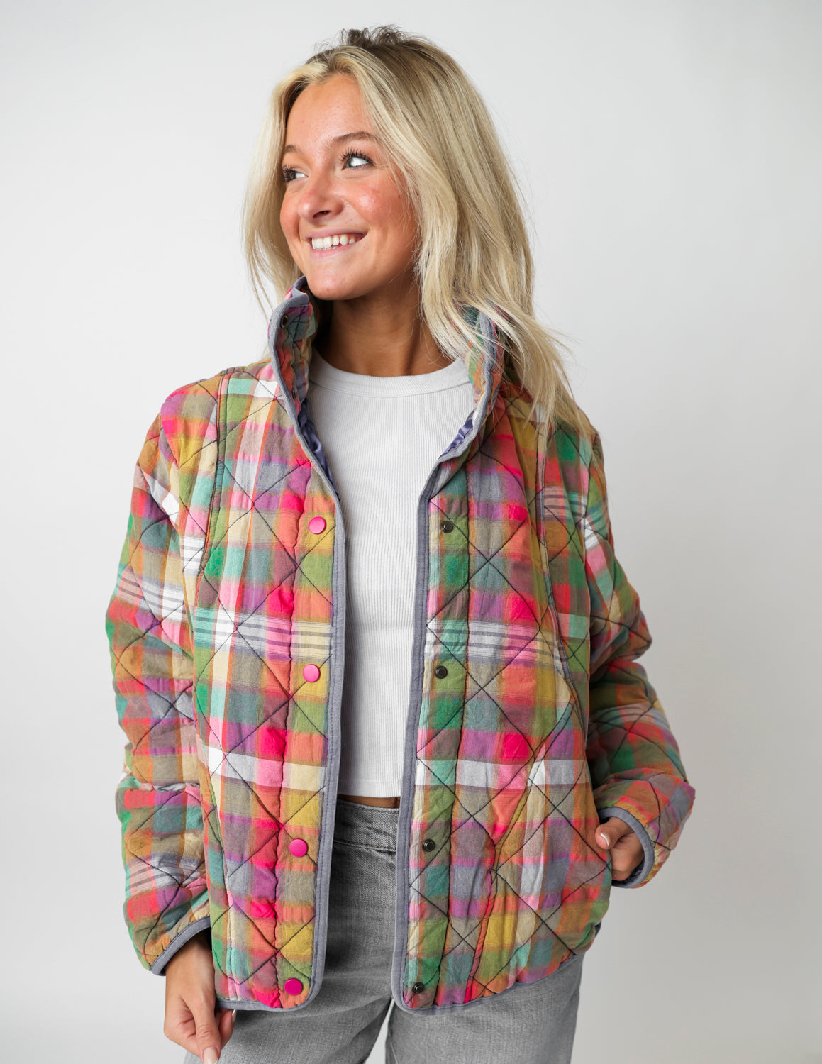 Color Me Cozy Plaid Jacket