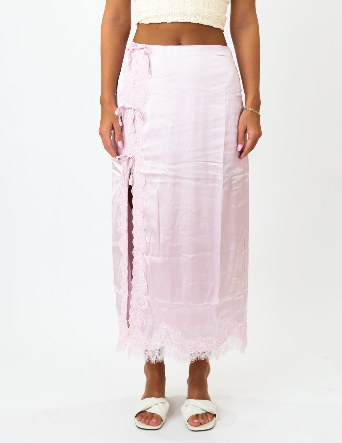 Love Letter Satin Skirt