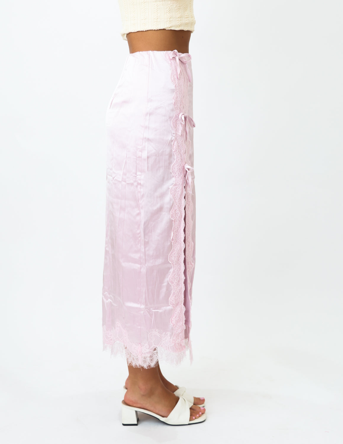 Love Letter Satin Skirt