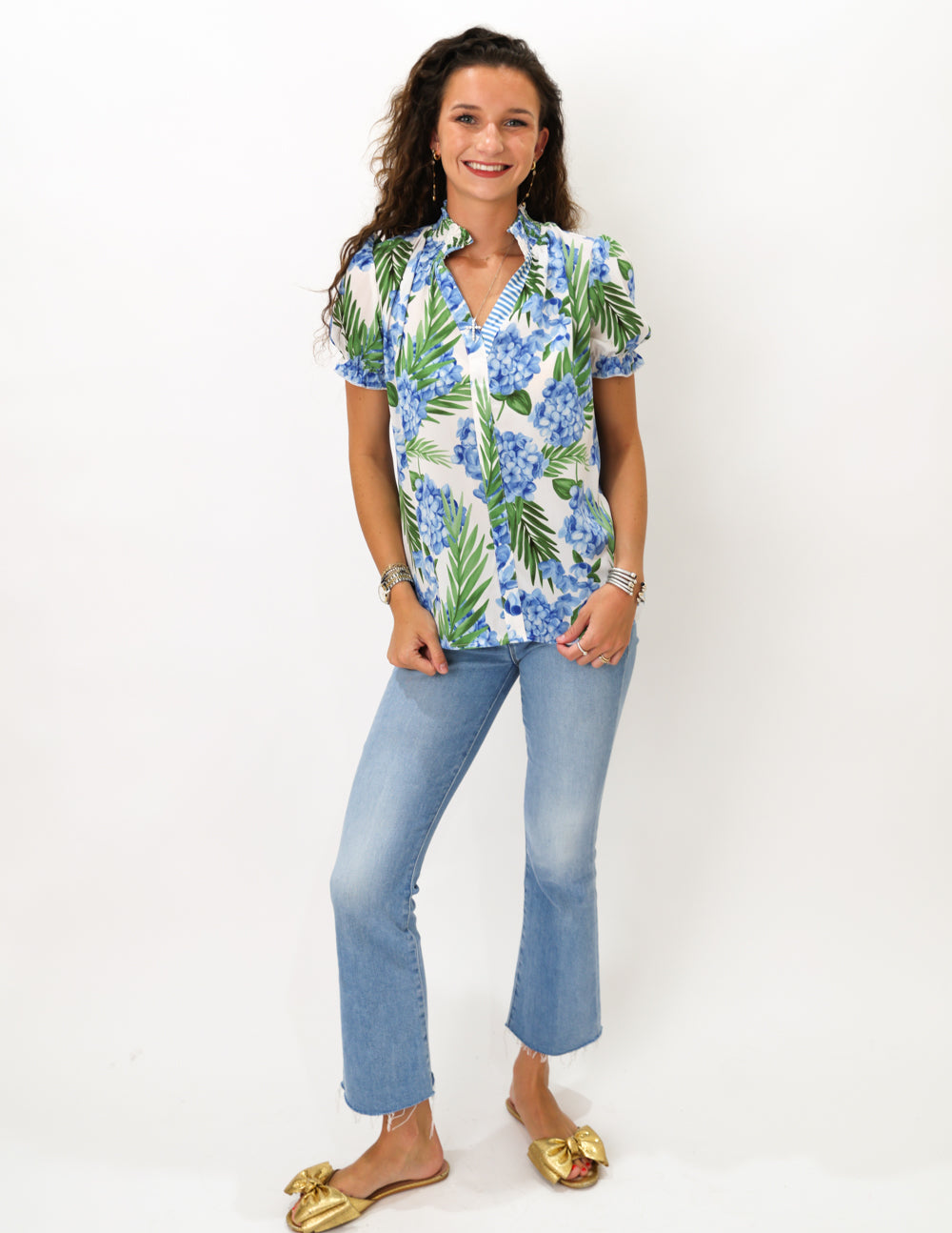 Blue Hydrangea Top