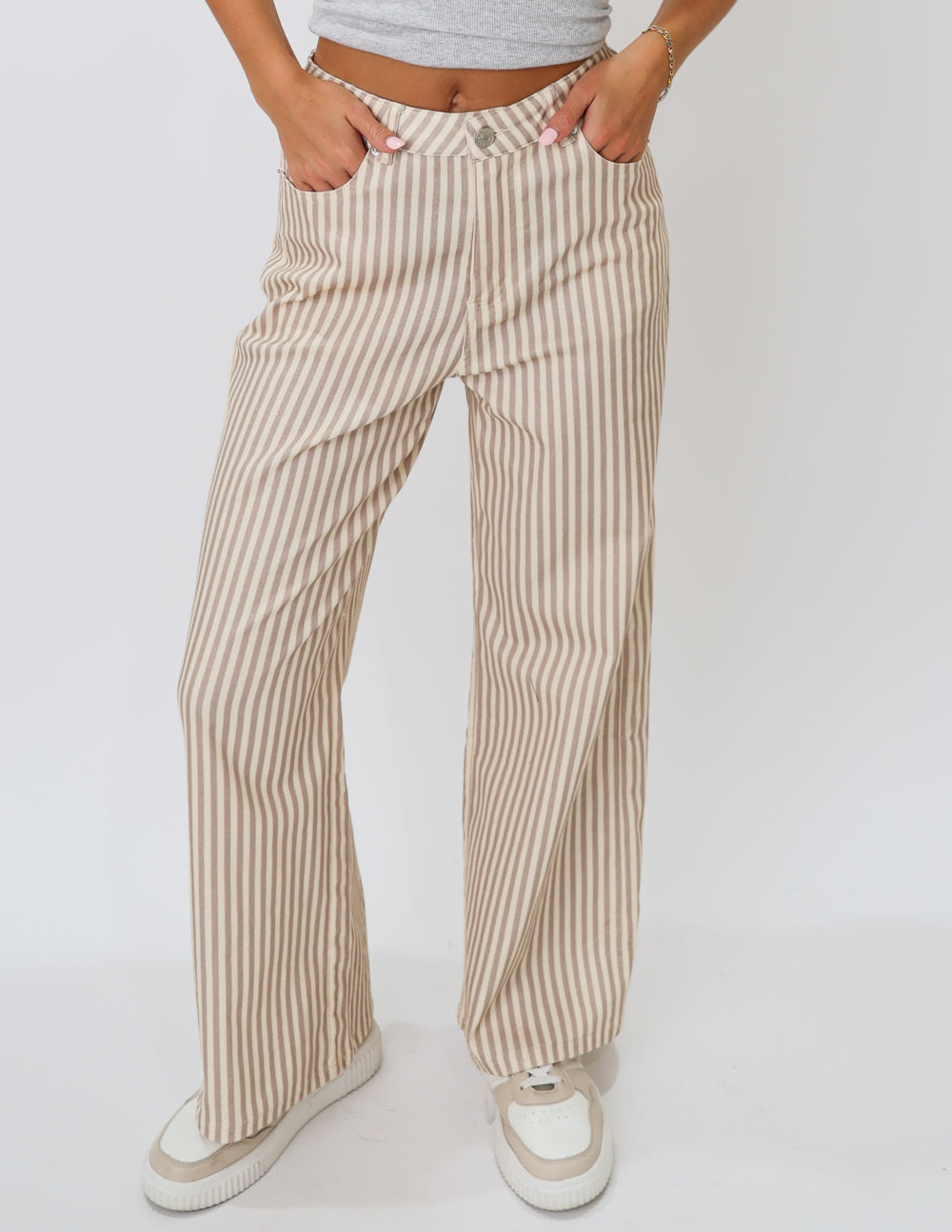 Coastal Stripe Wide Leg Pants