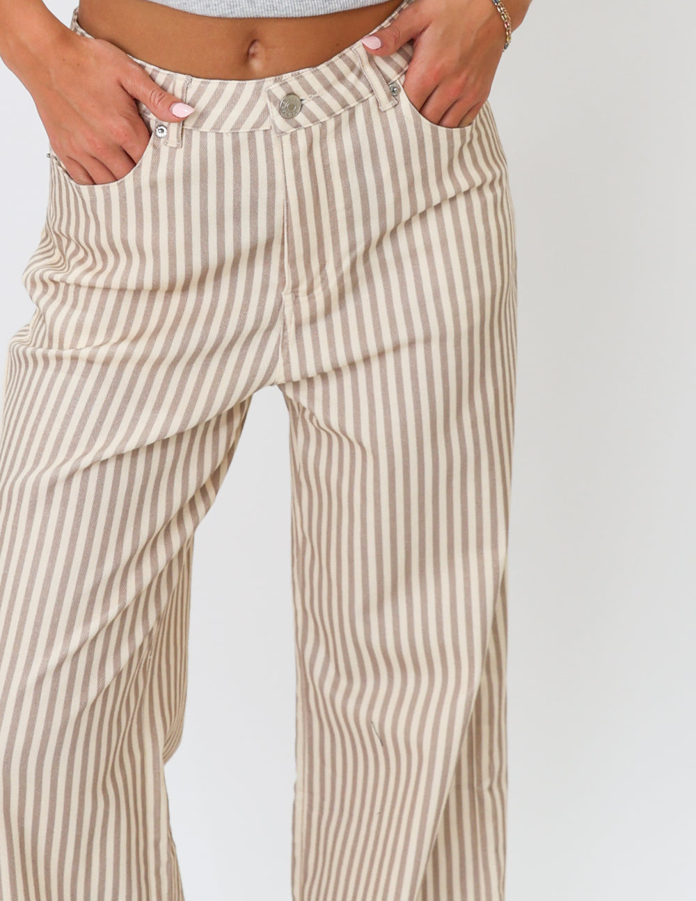 Coastal Stripe Wide Leg Pants