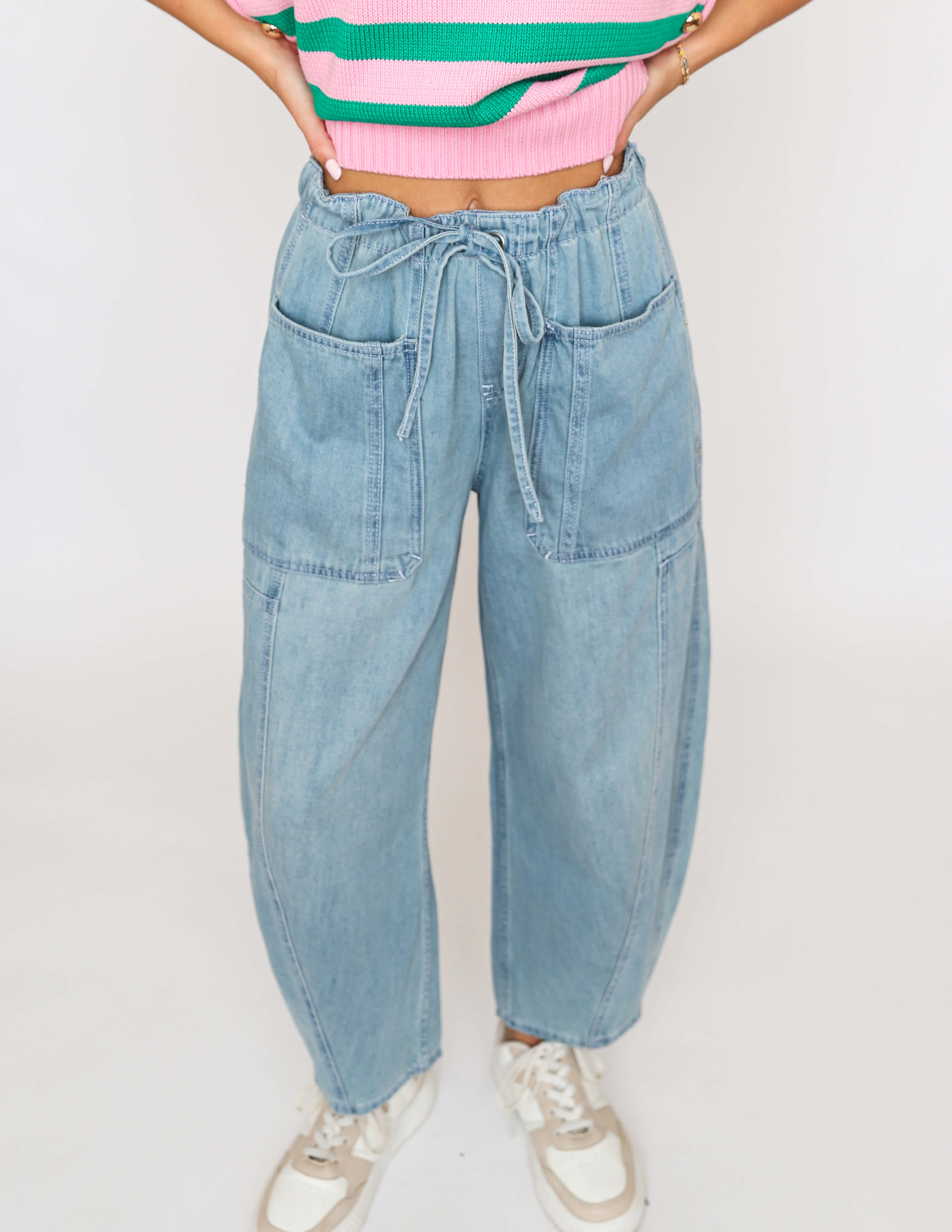 Take It Easy Barrel Pants
