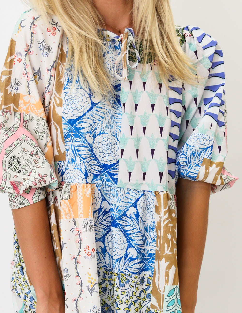 Patchwork Paradise Maxi Dress