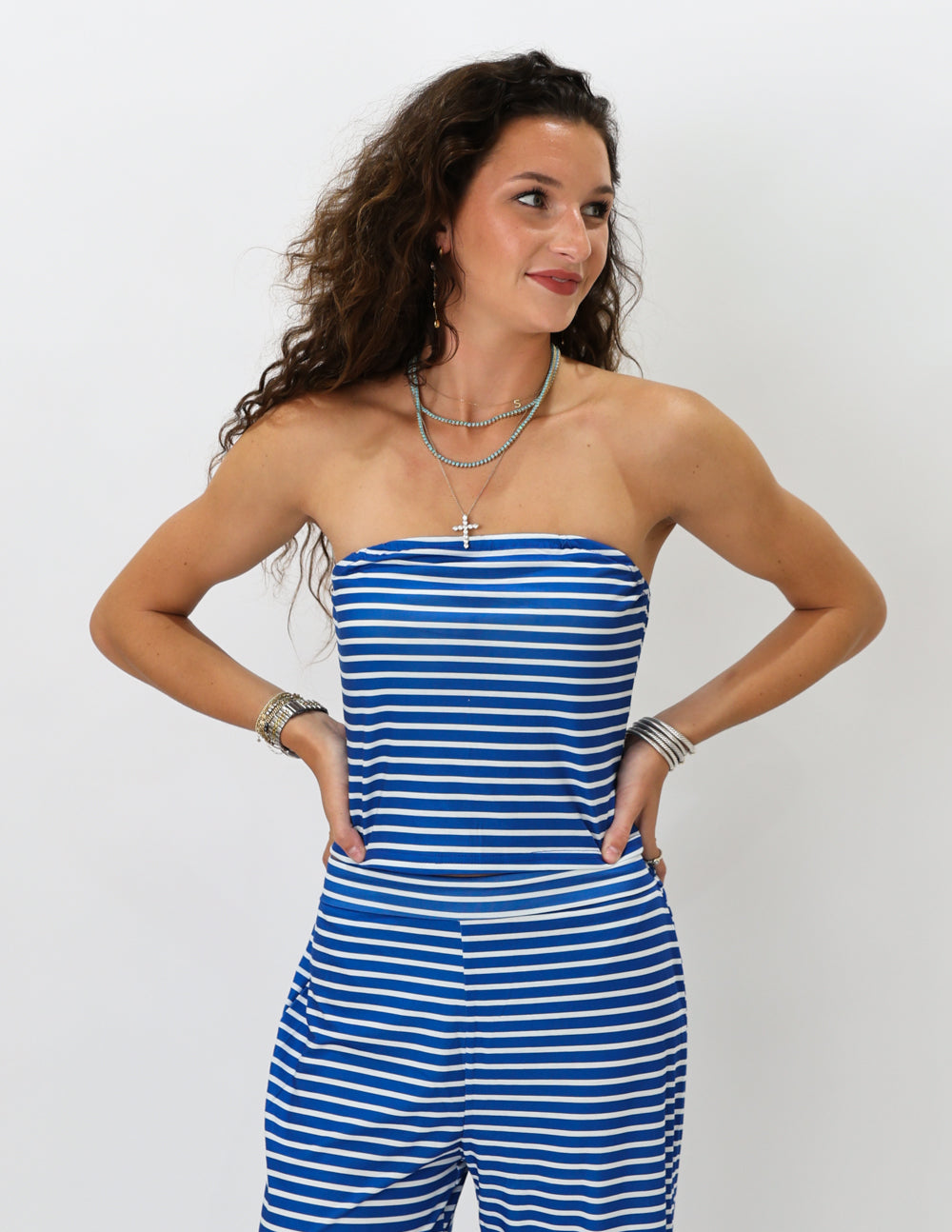 Beach Stripe Tube Top