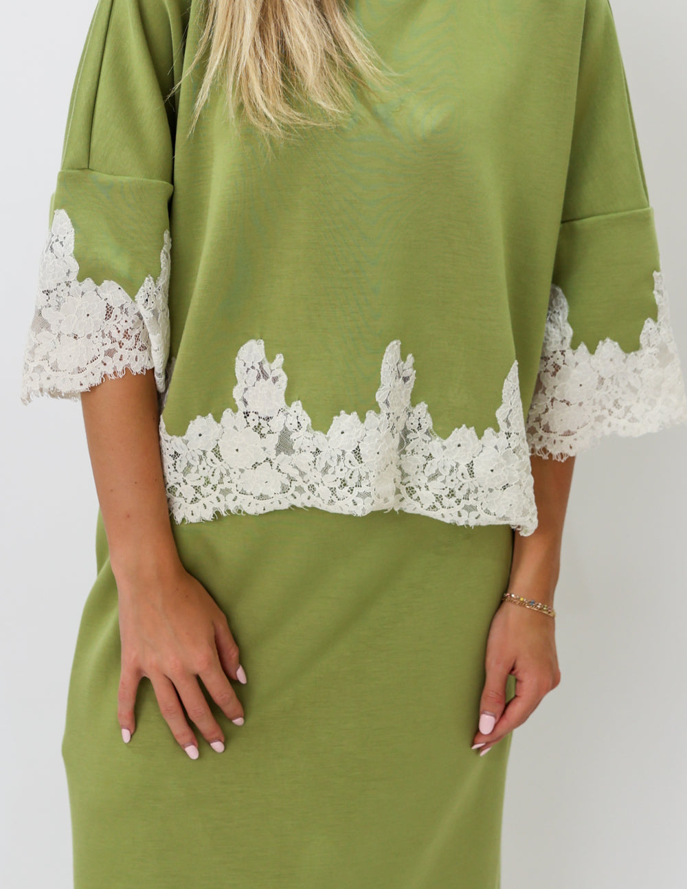 Olive Bloom Top