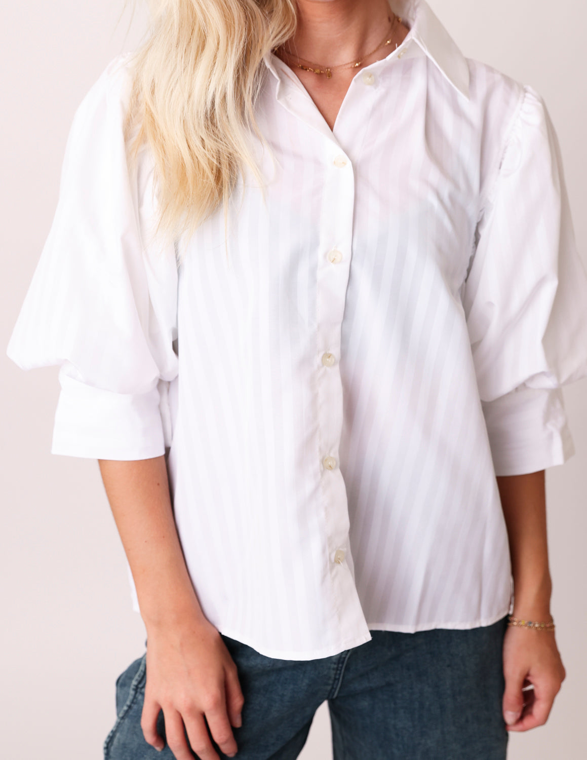 The Essential Puff Sleeve Button-Up