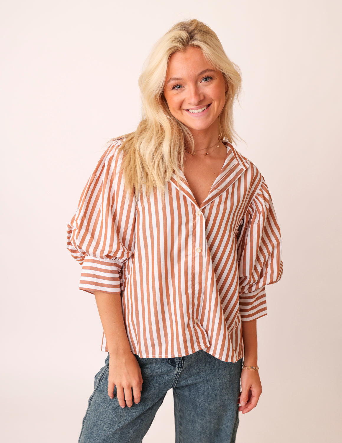 The Essential Puff Sleeve Button-Up