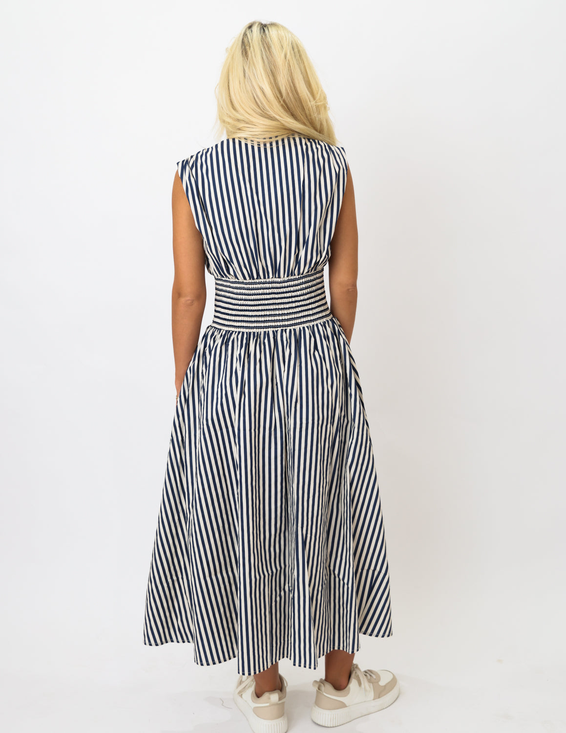 Harbor Line Midi Dress