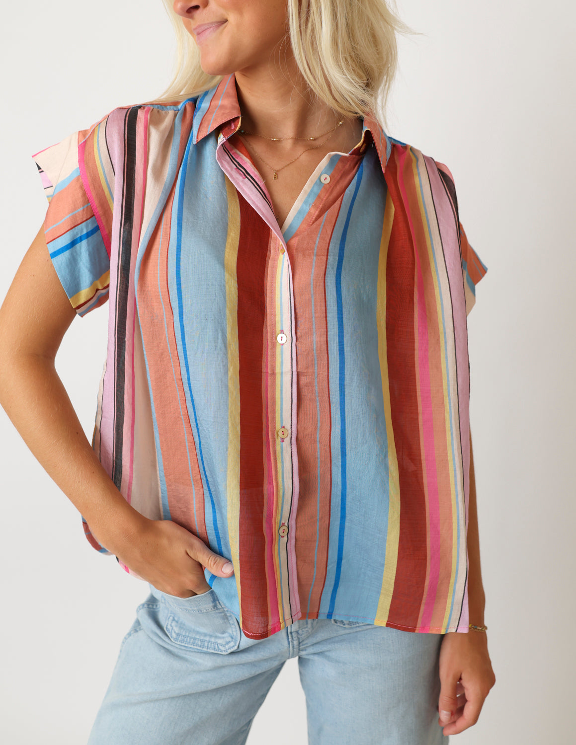 Color Me Happy Button-Up