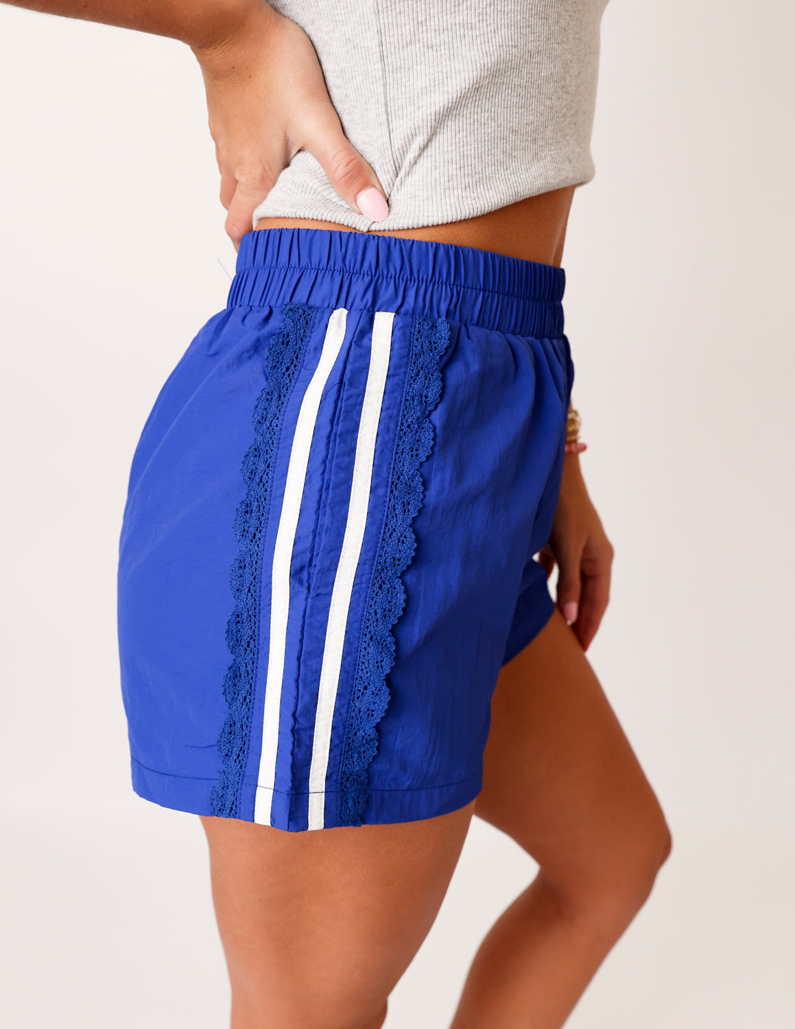 Sideline Lace Trim Shorts