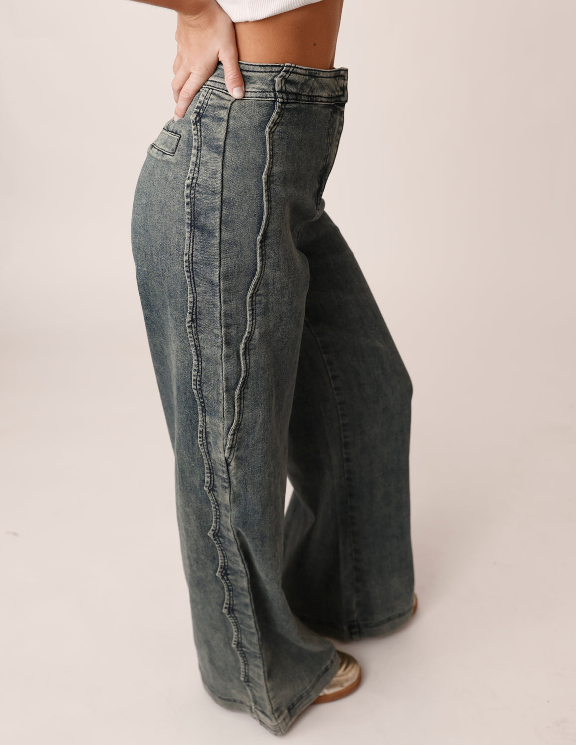 Washed Away Wide Leg Pants
