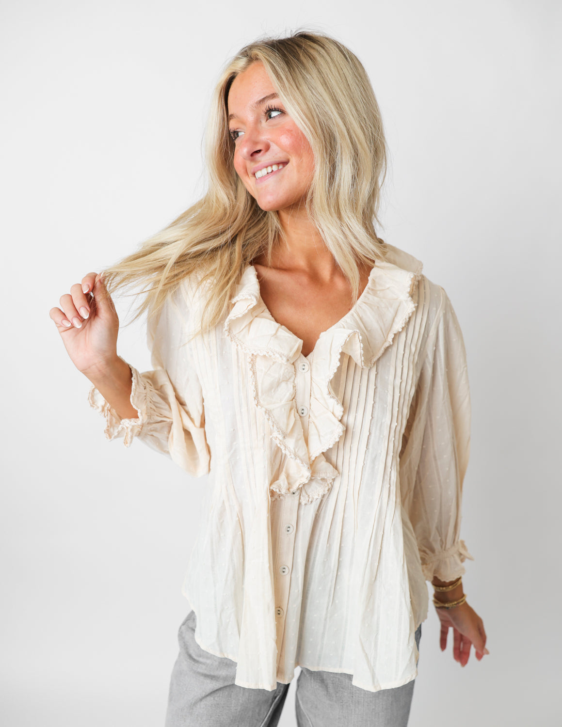 Easy Going Ruffle Blouse