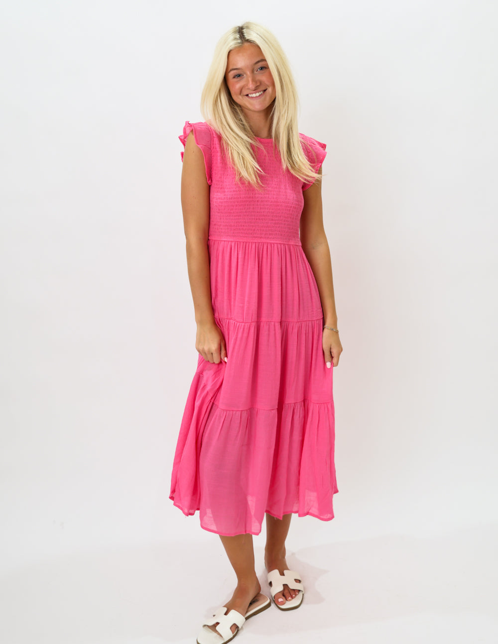 Pretty In Pink Midi Dress