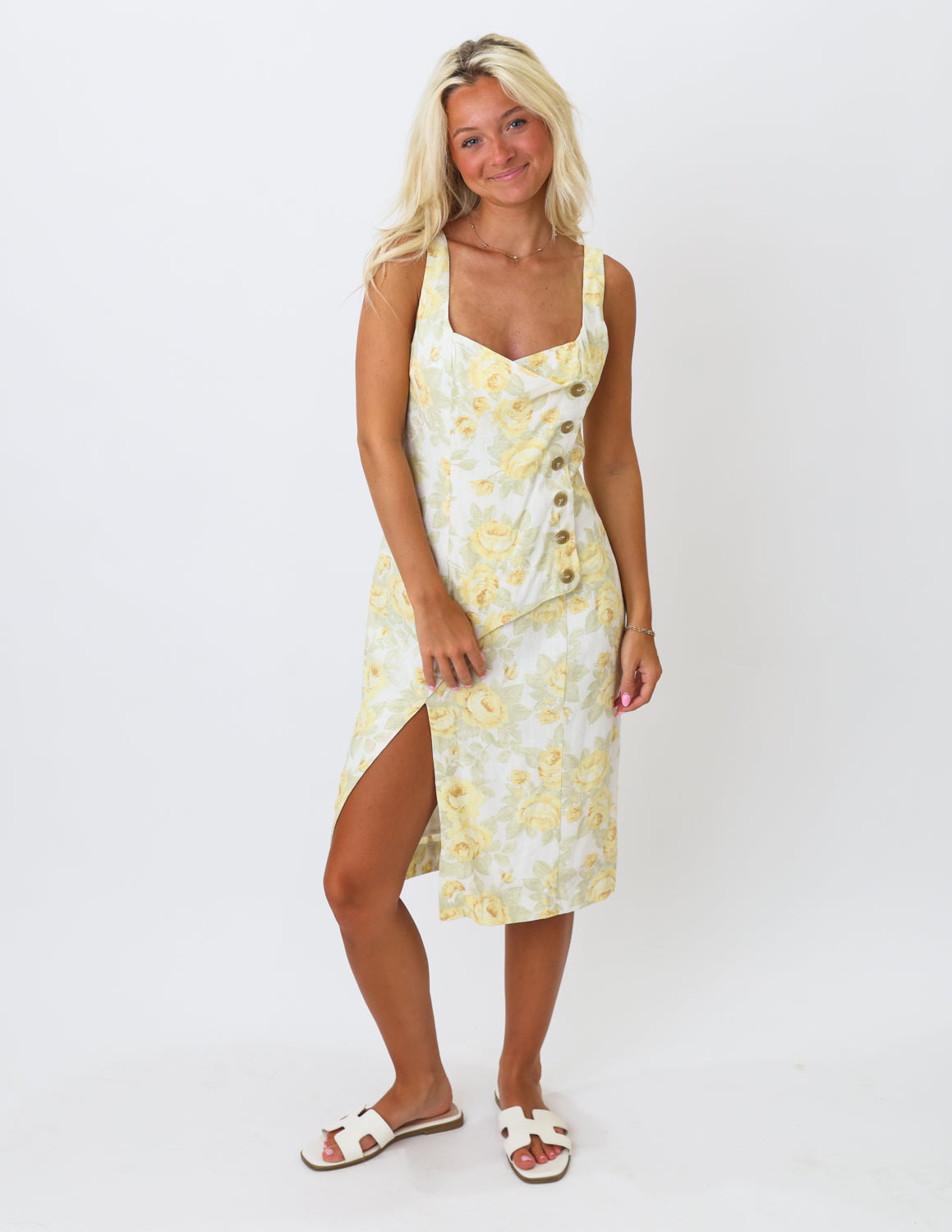 Buttercup Bloom Midi Dress