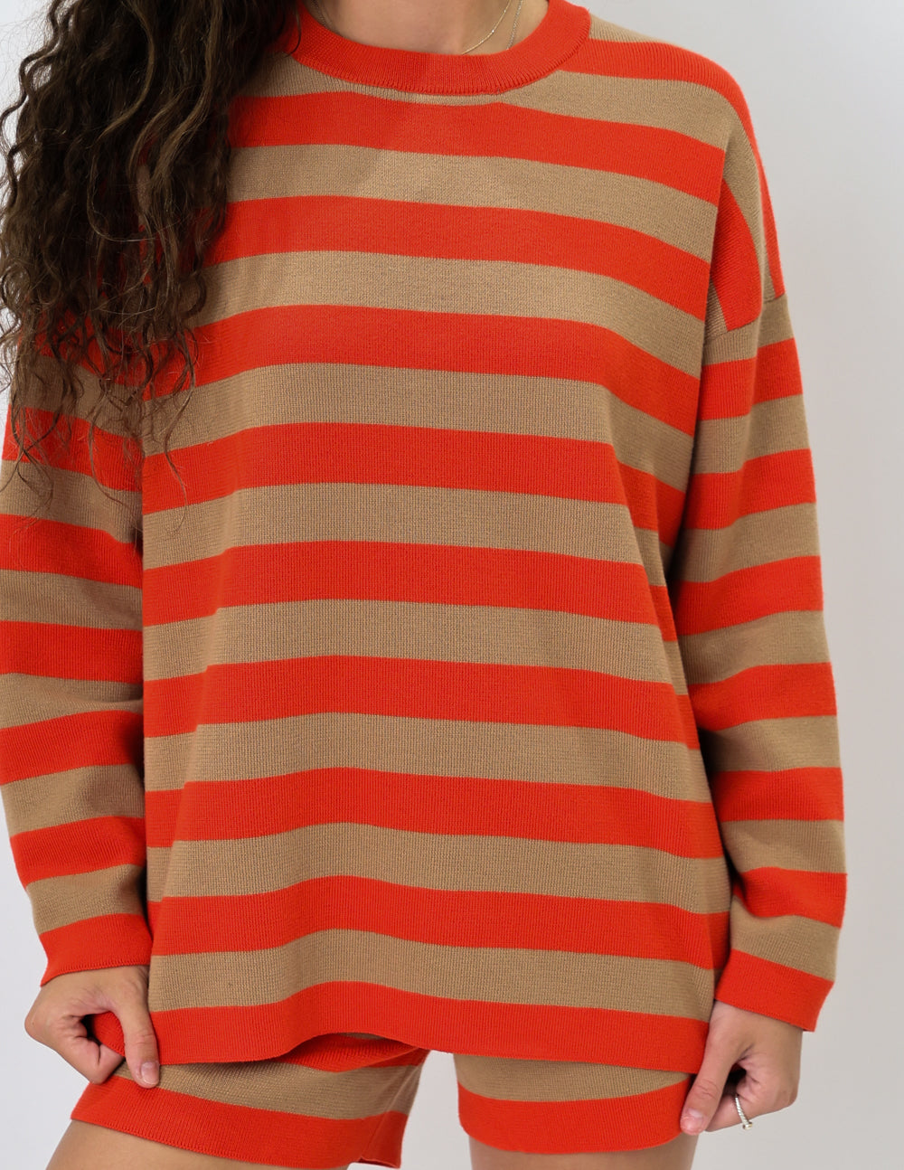 Sunset Stripe Oversized Sweater