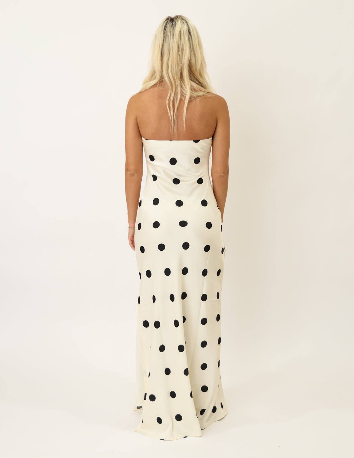 Spot On Strapless Maxi Dress