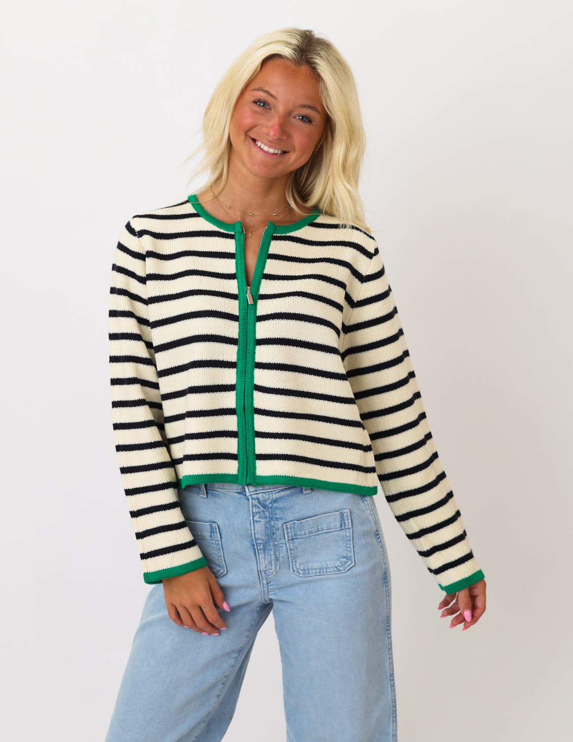 Uptown Stripe Cardigan