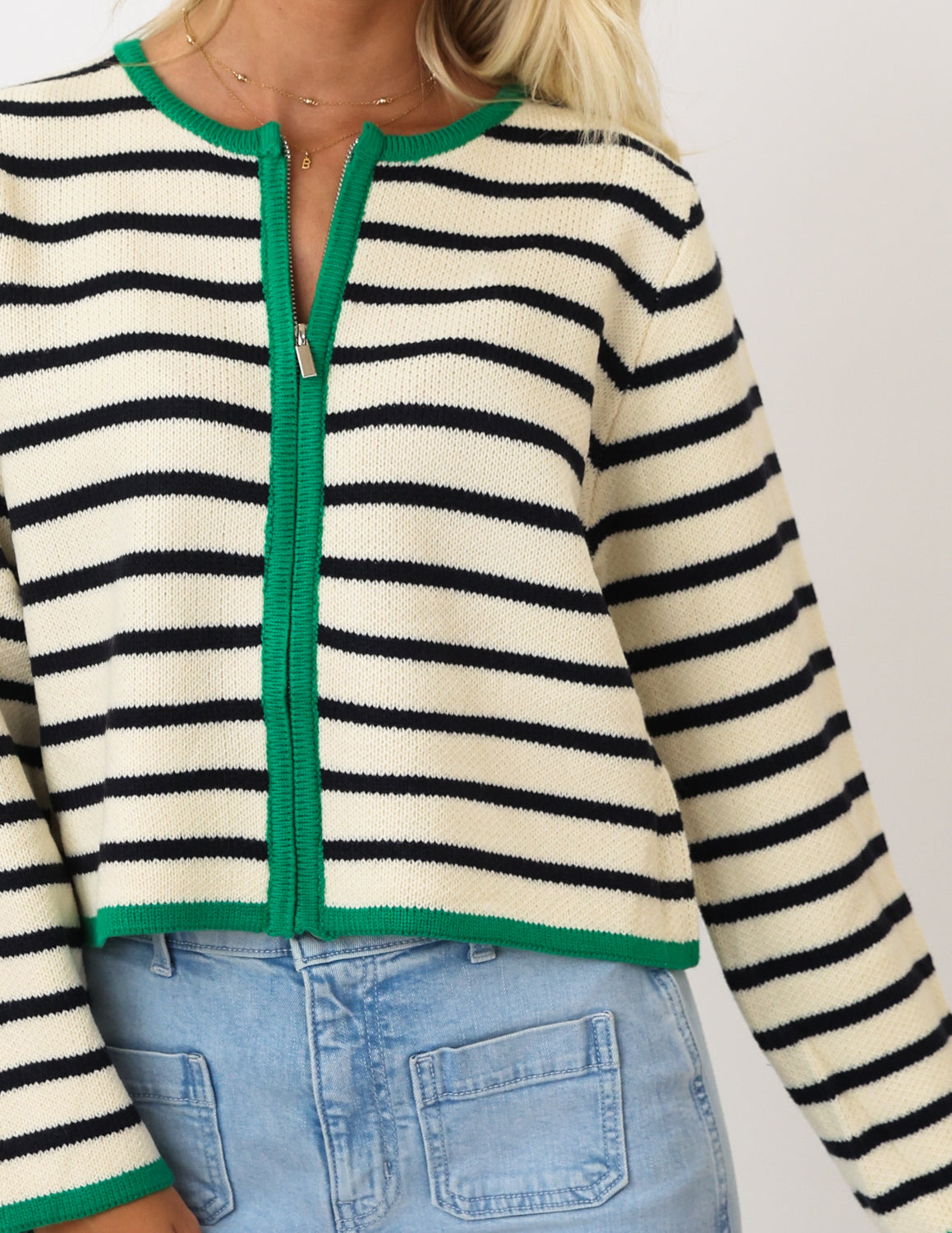 Uptown Stripe Cardigan