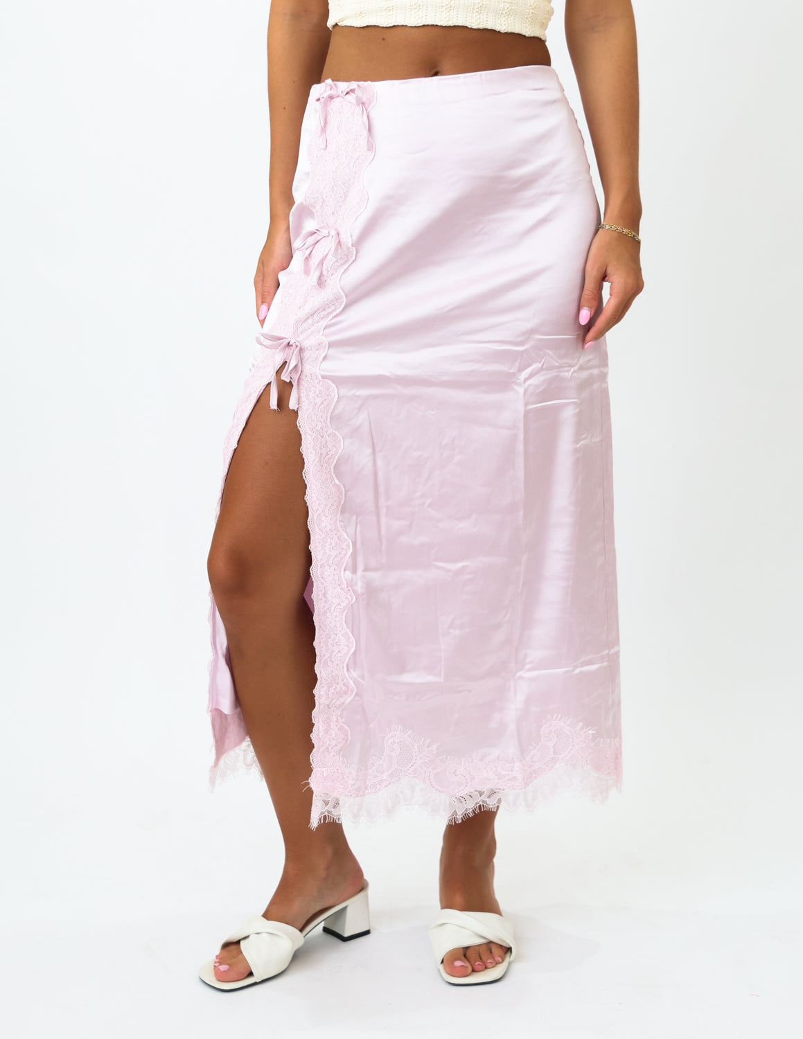 Love Letter Satin Skirt