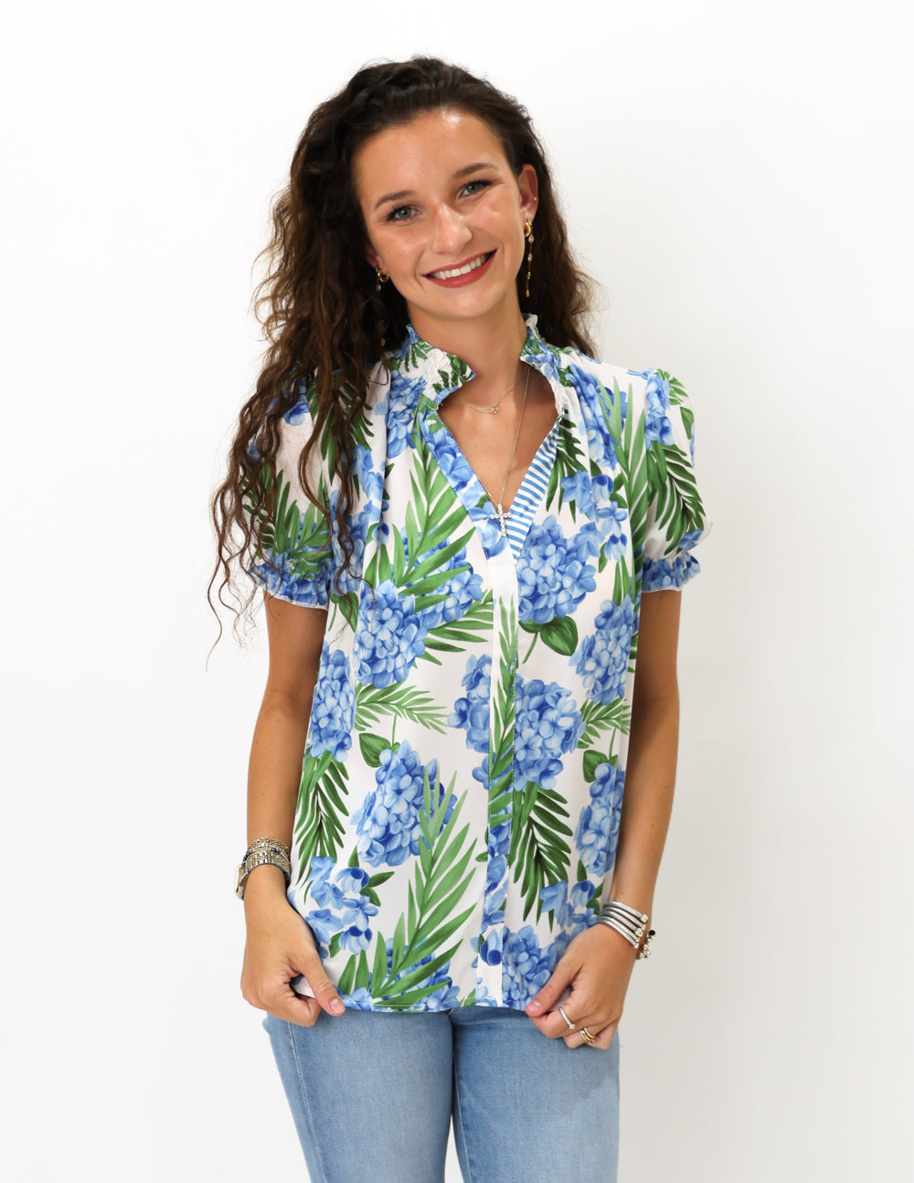 Blue Hydrangea Top