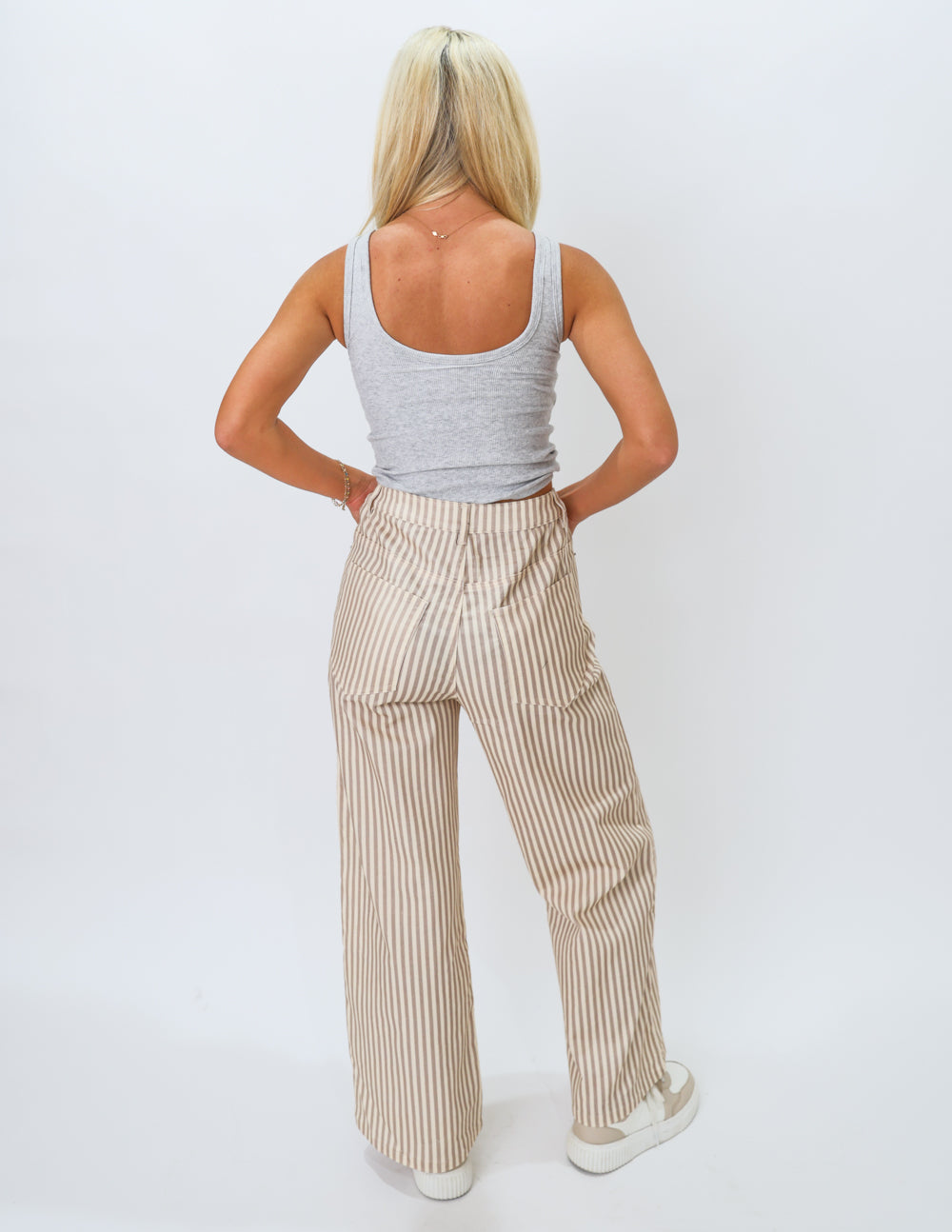 Coastal Stripe Wide Leg Pants