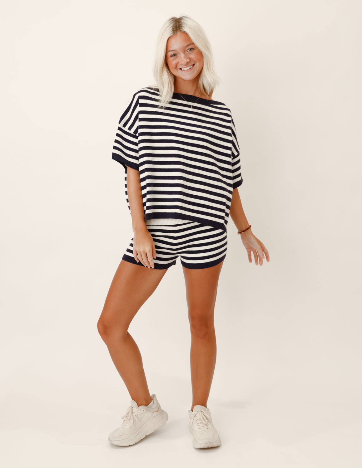 Off Duty Stripe Knit Top