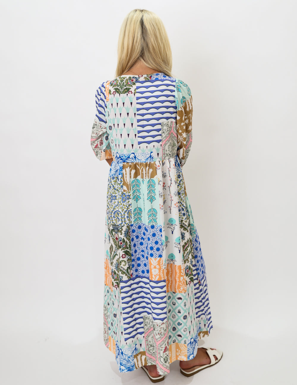 Patchwork Paradise Maxi Dress
