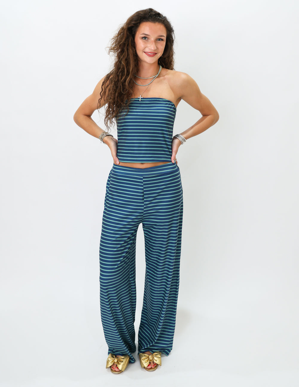 Beach Stripe Tube Top