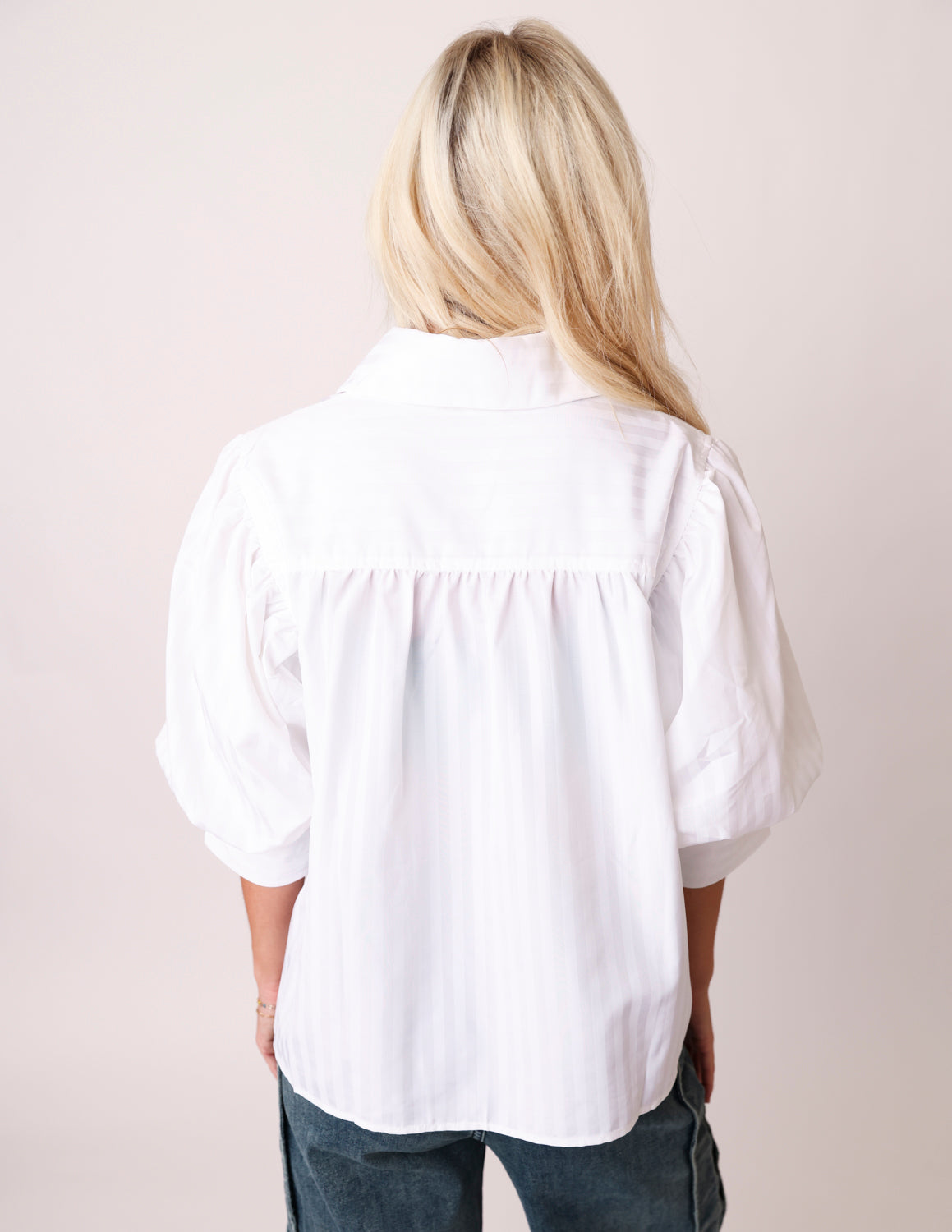The Essential Puff Sleeve Button-Up